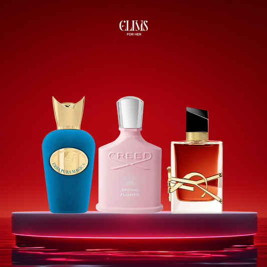 عطر ليبر + عطر  ايربا بورا + عطر  إلاداريا كريد - حجم 30 مل