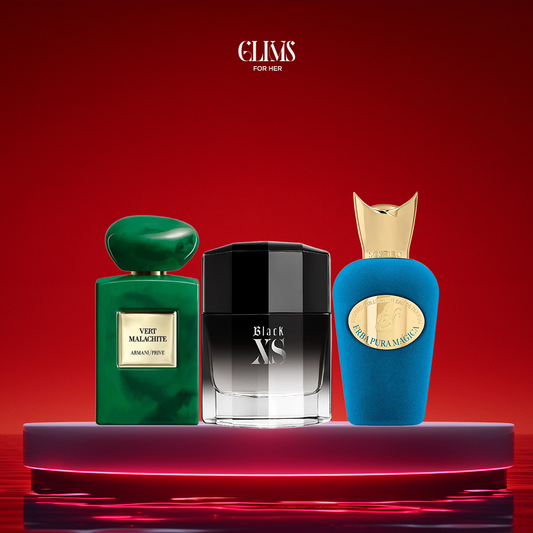 عطر إربا بورا + عطر فيرت ملاكيت + عطر بلاك اكس اس - حجم 30 مل