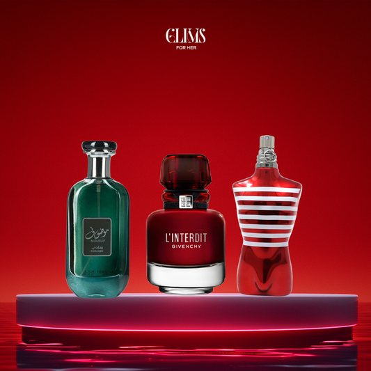 عطر جان بول لي ميل + عطر موصوف + عطر جيفنشي - حجم 30 مل