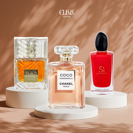 عطر سي 30 مل  + عطر كوكو شانيل 30 مل + عطر خمرة 40 مل
